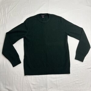Michael Kors Men's Long sleeves Knitted Cotton‎ Wool Sweater Sz M Green